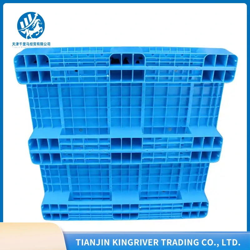 HDPE /PP Light Weight Recycled Cheap Blue Packing Plastic Pallet with Nine Foot 1200*1000*150 mm