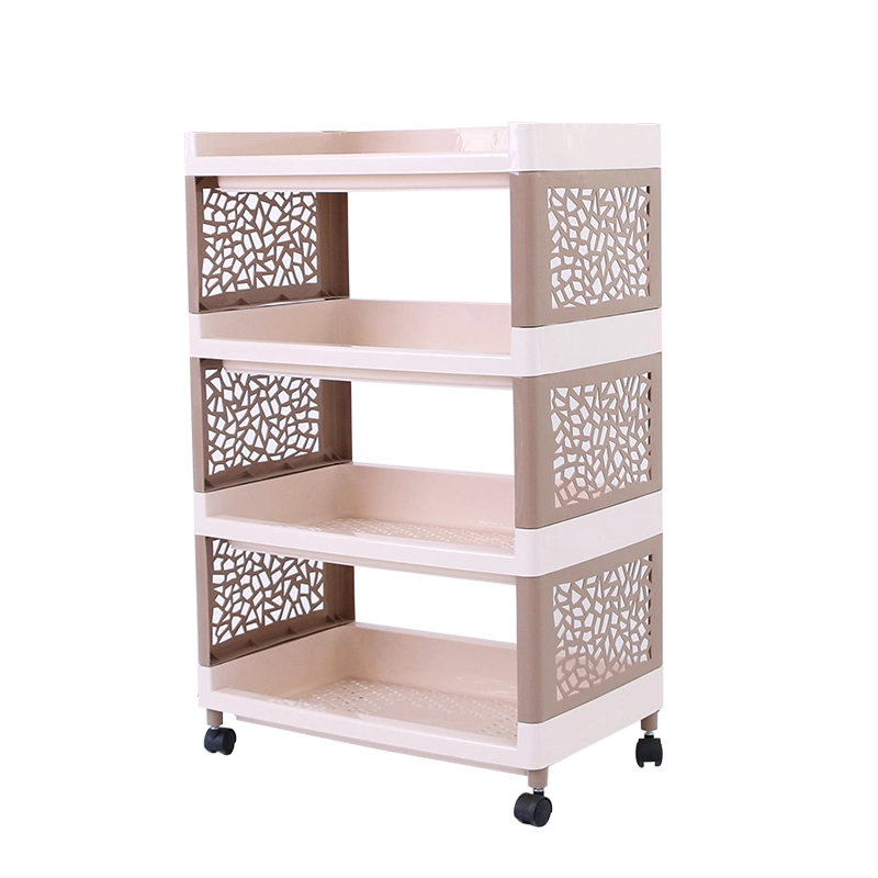 Environmentally Friendly Plastic PP Multi-Layer Convenient Household Kitchen Shelves Storage Holder Spice Rack Organizer Trolley