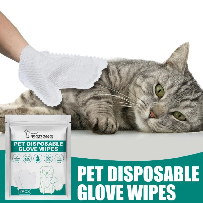 Pet Shower Free Gloves Cleaning, Hair Removal, Hair Removal, Wet Wipes Cleaning, Hair Removal, Cat Non-Woven Gloves