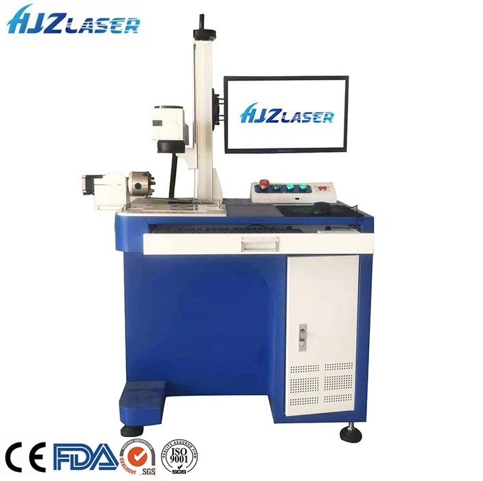 Automatic Focusing Mopa Fiber Laser Color Marking Engraving Cutting Printing Machine for Metal Plastic Number Logo Ce Enclosed