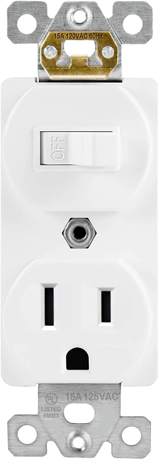 Combination Single Pole Toggle Switch and Receptacle