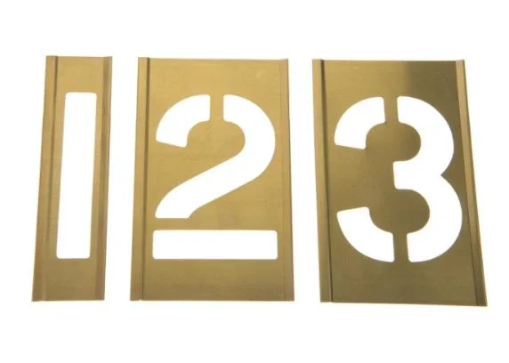 Letter&Number Brass Stencil Interlocking Paint Stencil