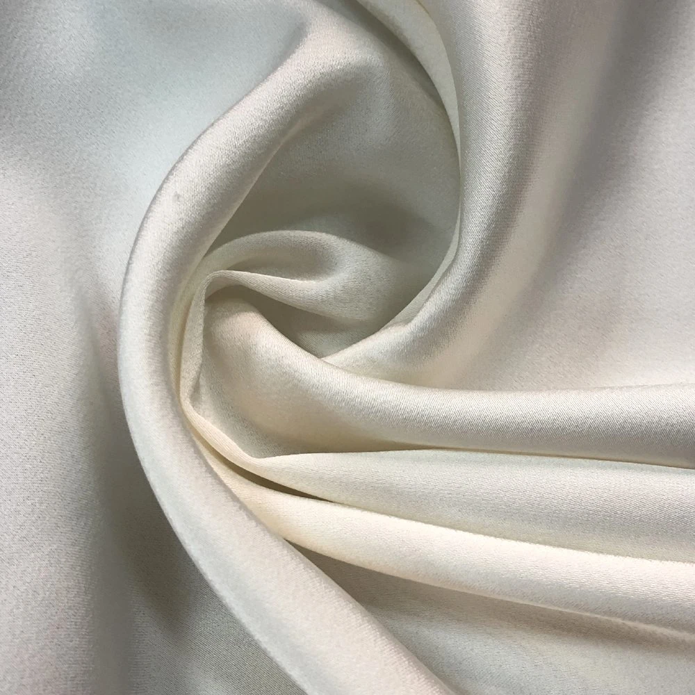 Silky140GSM Glossy Polyester Imitated Silk Acetate Spandex Satin Fabric