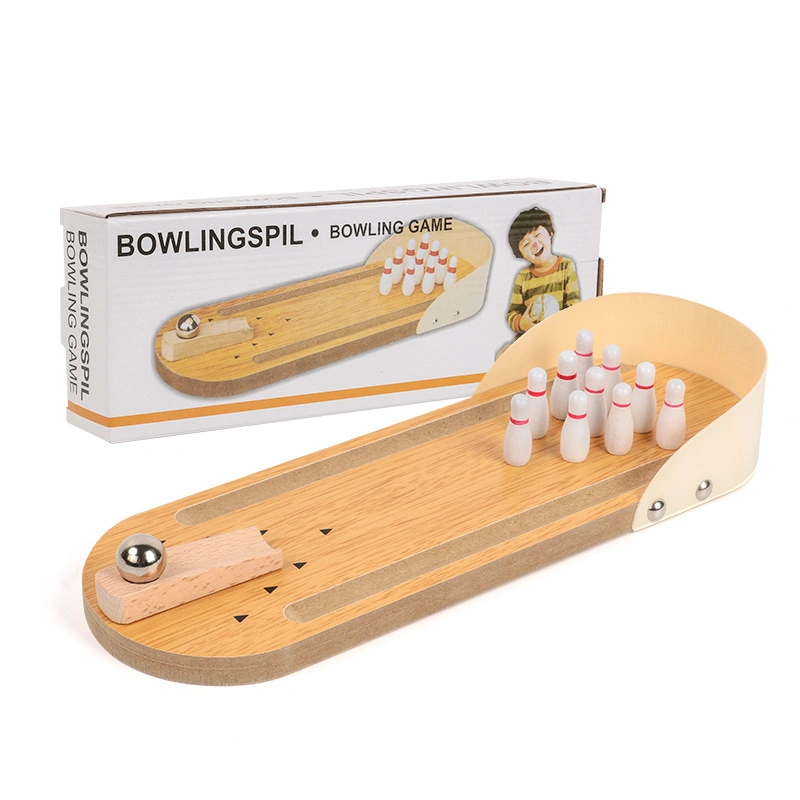 School Students Finger Wooden Bowling Balls Play Game Set Outdoor Skittles Bowling Pins Balls Kids Bowling Toys