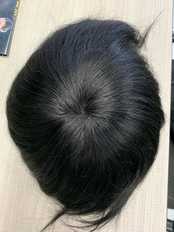 Tupee für Männer menschliche Haarwigs, brasilianische menschliche Haar-Tupee, indische Haar-Tupee