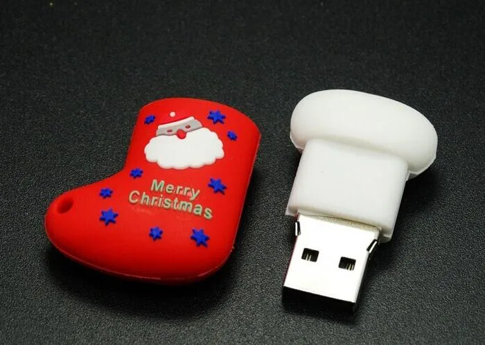 Xmas Gadgets Socks Merry Christmas USB Flash Drive Promotion Gift