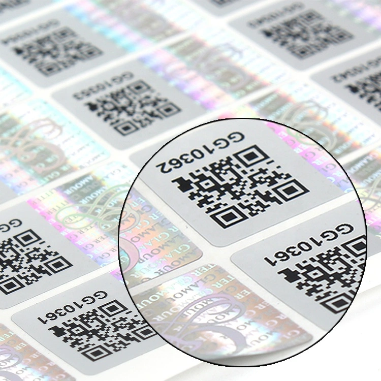 Impresión personalizada 3D Hologram Sticker /3D Holographic Security Label