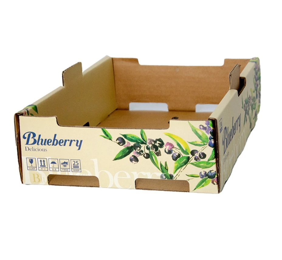 Custom Corrugated Cardboard Paper Pear Orange Apple Lemon Mango Banana Fruit Vegetable Packing Packaging Carton Box