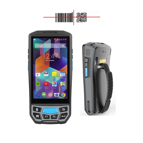 Portable Mini Wireless 2D 1d Laser Barcode Scanner with Display Memory SIM Card