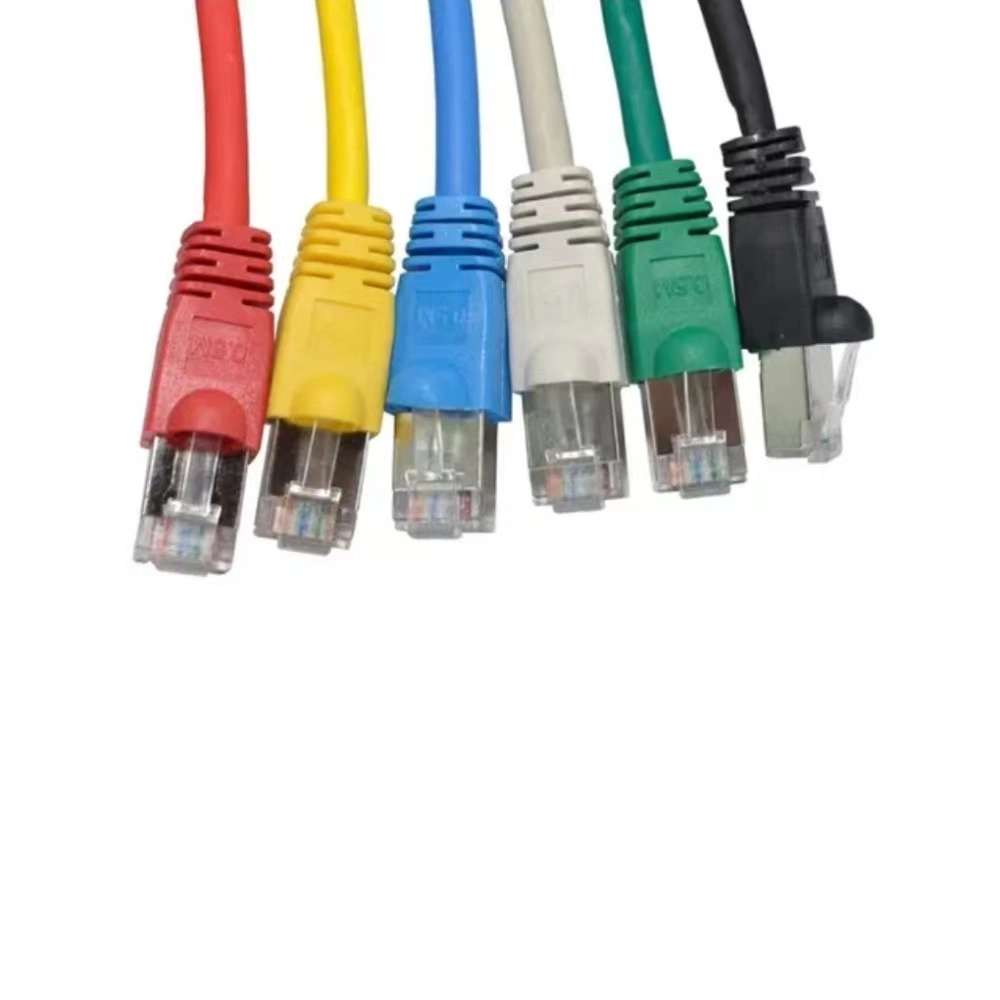 Jumper RJ45 do computador descoberto cobre CAT6 CAT6A Patch de rede FTP Cabo