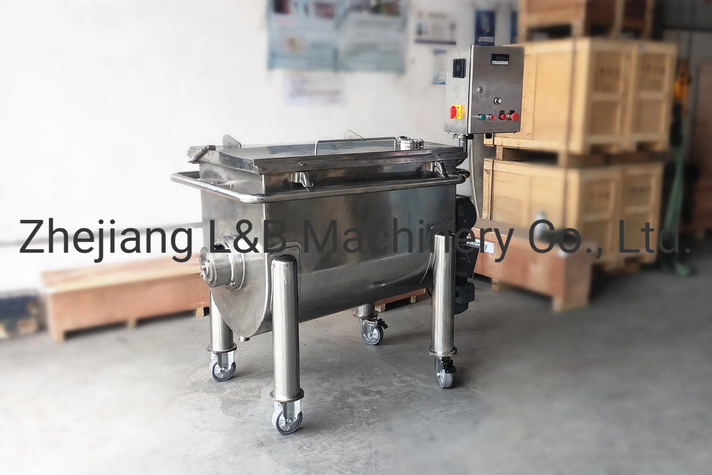 Variable Speed Stainless Steel Batch Powder Mixing Equipment Soap Making Machine Horizontal Mixer Ribbon Blender