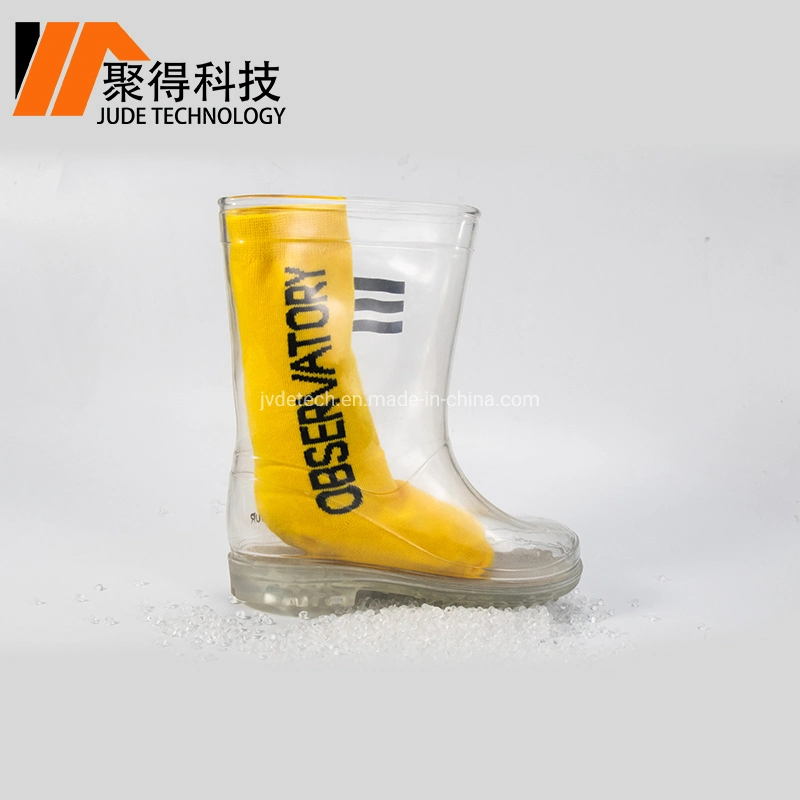 Sem cheiro Crystal PVC composto para calçado botas