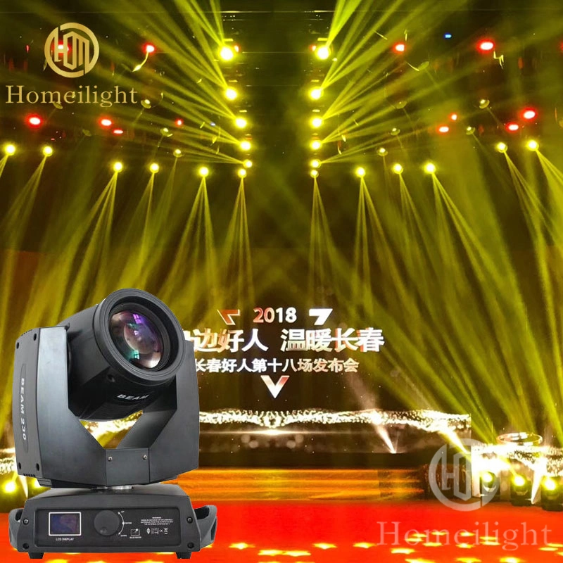 Sound Active Stage Magic Lighting Can Change The Rotation Pattern 7r 230W LED Beam Moving Head Light