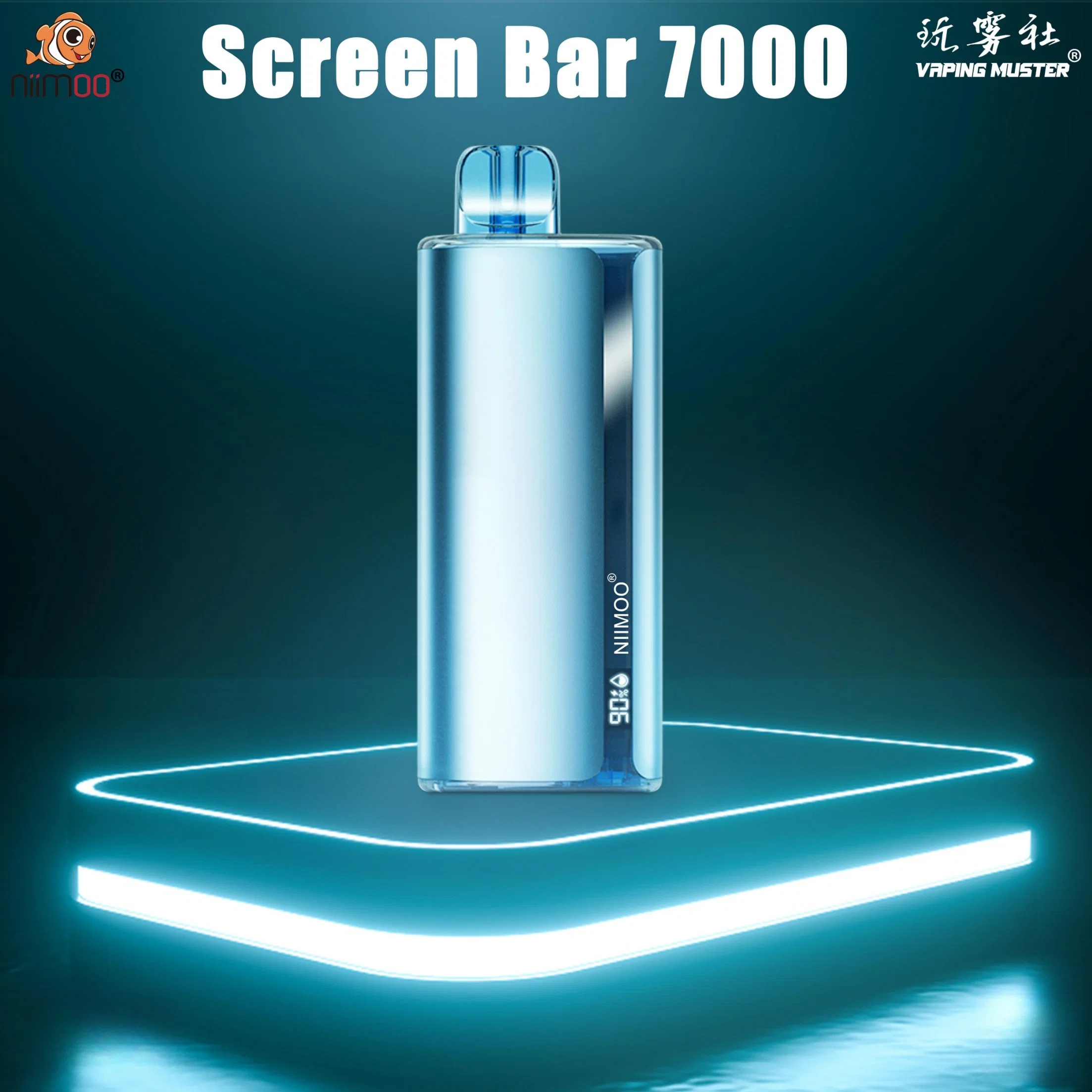 Niimoo Screen Bar 7000 Puffs Wholesale I Vape 500mAh Battery Display OEM/ ODM Available Disposable E Cig Vape Pen
