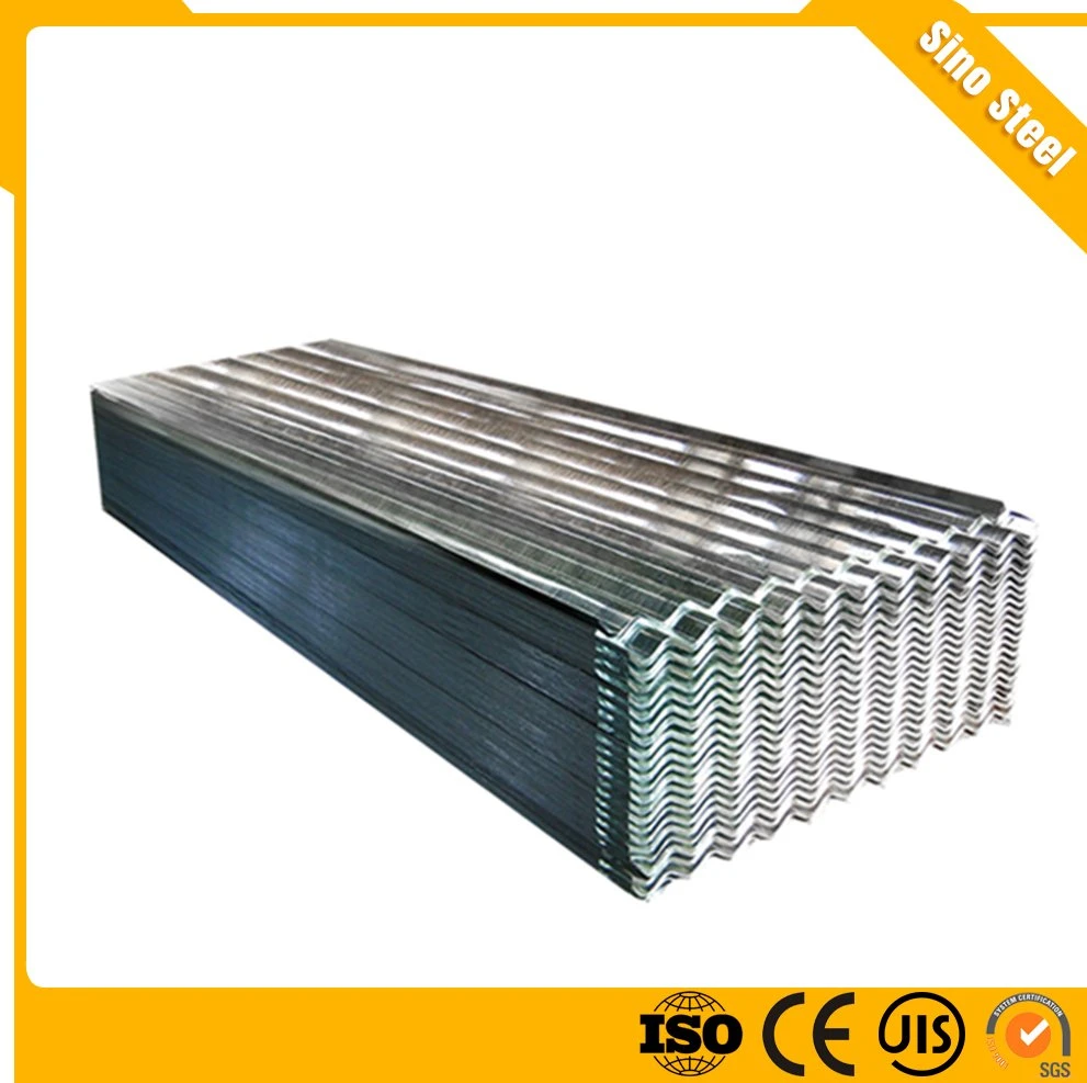 0.14mm Galvanizado en caliente Gi mosaico de acero corrugado