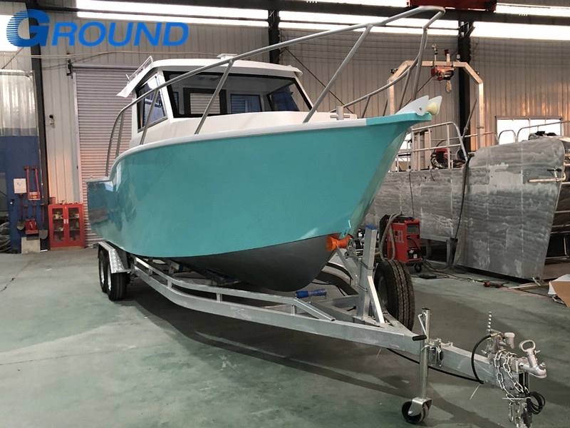 Nuevo diseño 28ft/8,60m embarcación de pesca deportiva totalmente soldada Barco de aluminio