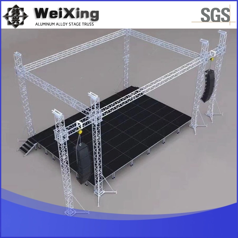 19m*21m*Height 8m Outdoor Stage Truss Design / Spigot Truss / Aluminum Lighting Truss