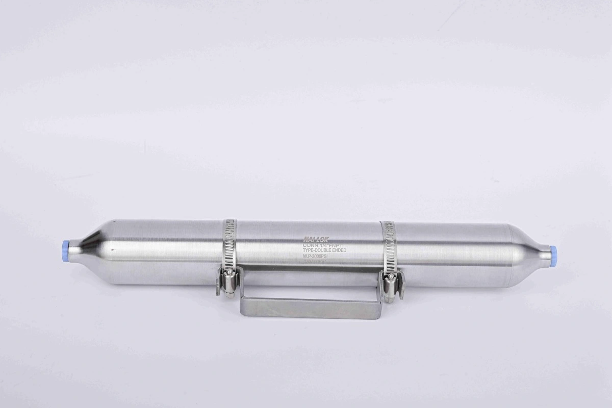 Seamless Stainless Steel Sample Cylinder for Gas Laboratory Container 500ml Gas Cylinder