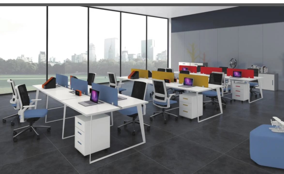 Poste de travail de bureau combiné ergonomique modulaire haut de gamme - PS-17MB-04