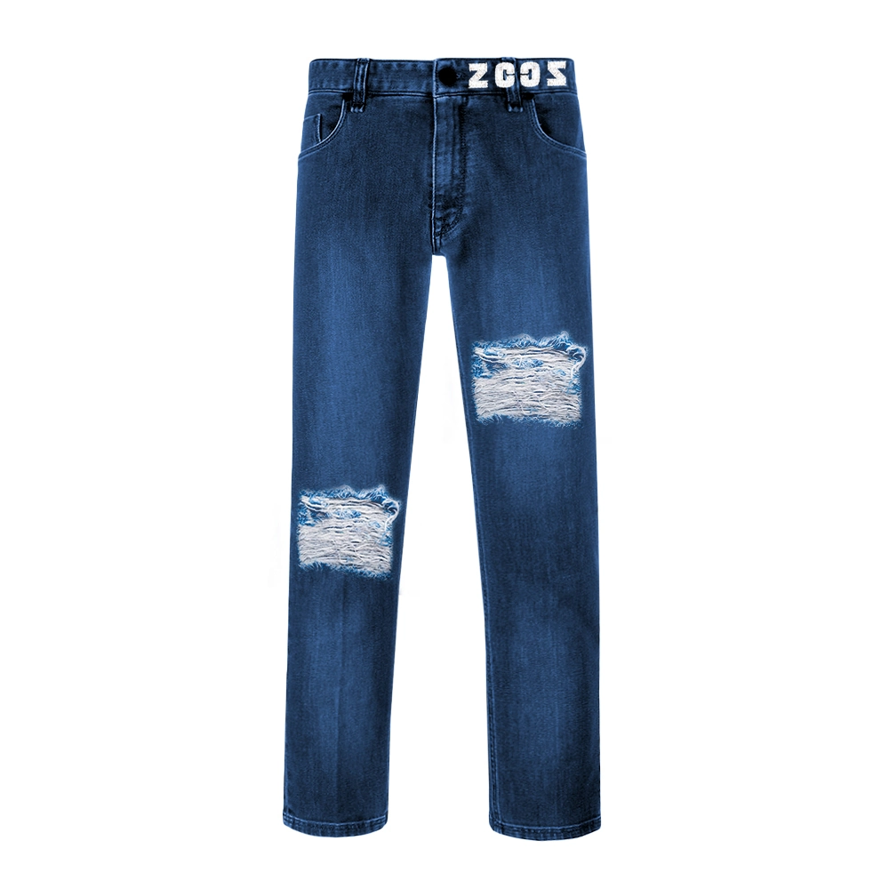 Custom Private Label Stretchy Skinny Slim Fit Großhandel/Lieferant Hohe Qualität Gewaschenes Jeans