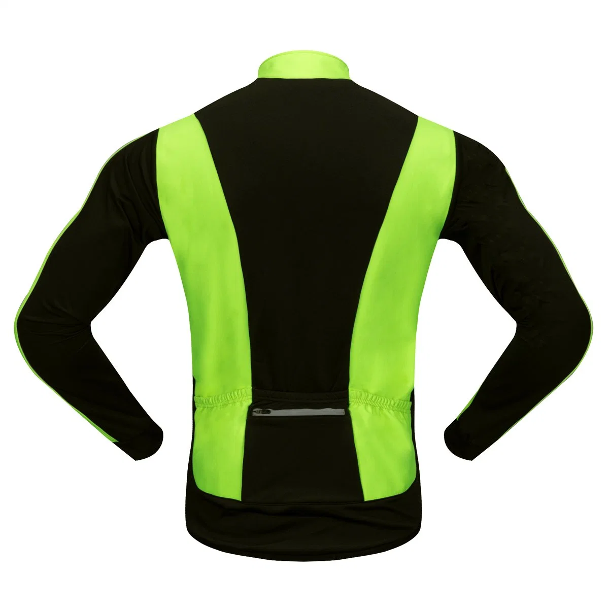 Los hombres de fieltro personalizados/reflectante de color verde Hi Vis anorak invierno marcha/Bicicleta/Bicicleta chaqueta