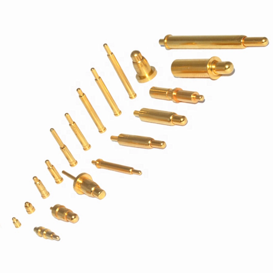 China Suppliers Custom Brass Pogo Pins Connector Dowel Electrical Plug Copper Waterproof Pogo Pin for Beauty Equipment