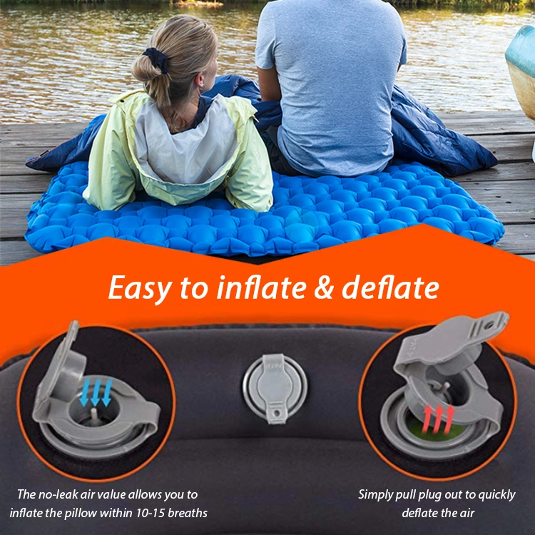 Kinggear exterior impermeable plegable Sleeping Pad forma de hueso ultraligero Inflatable Alfombra de camping