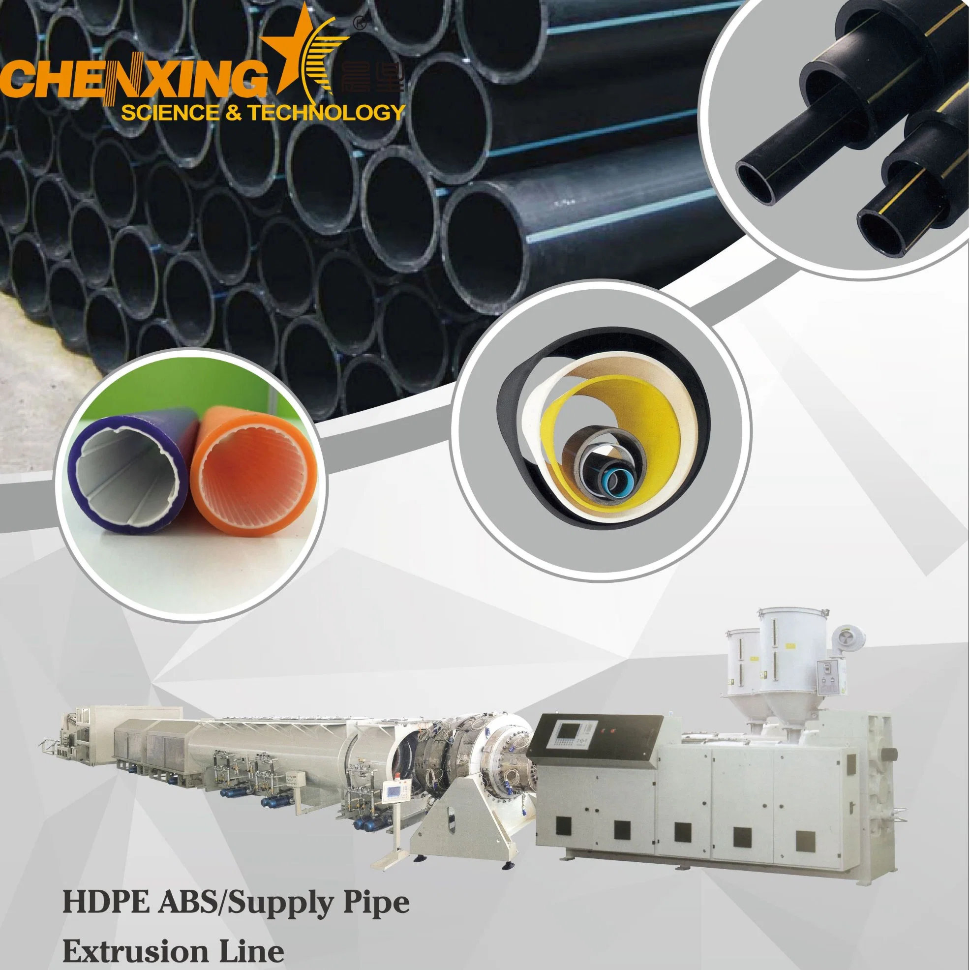 1.16-250mm Water Supply PE/HDPE Pipe Extrusion Production Line