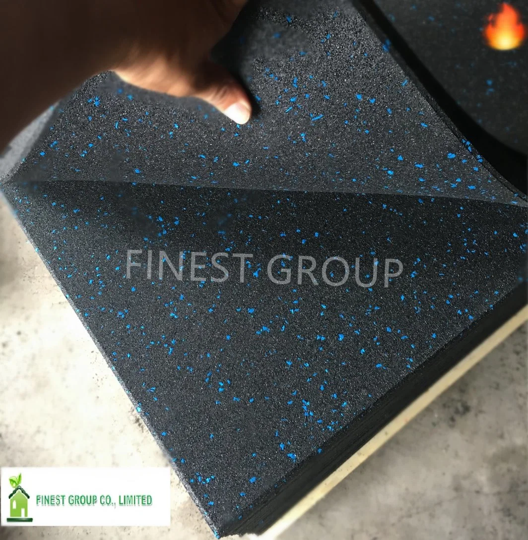 Factory Gym Rubber Mats Fitness Rubber Flooring Sheets with EPDM SGS Fire Rating Certificates