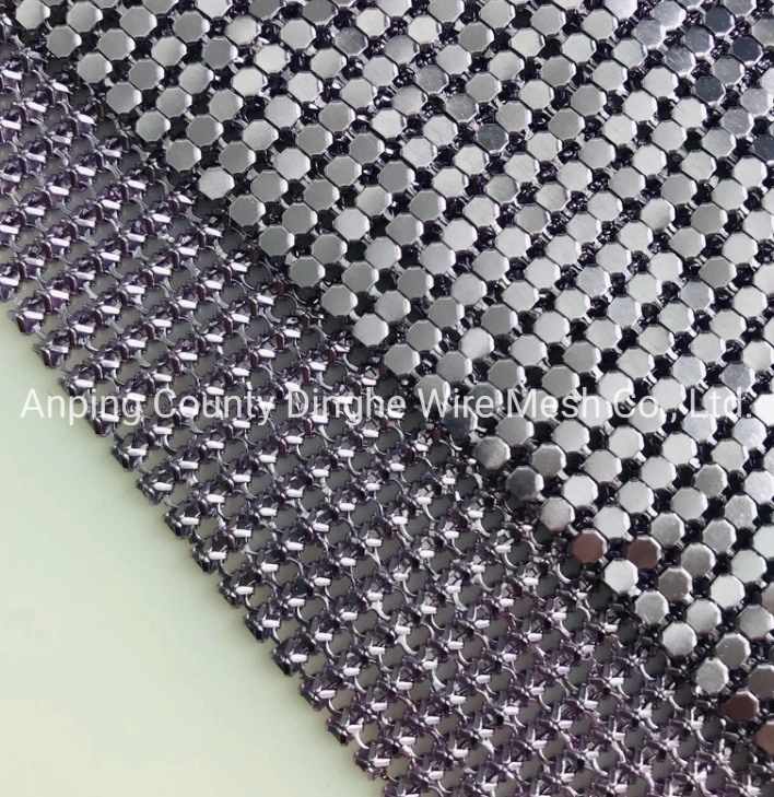 Spray Paint White Metallic Metal Mesh Dress for Glomesh Bags