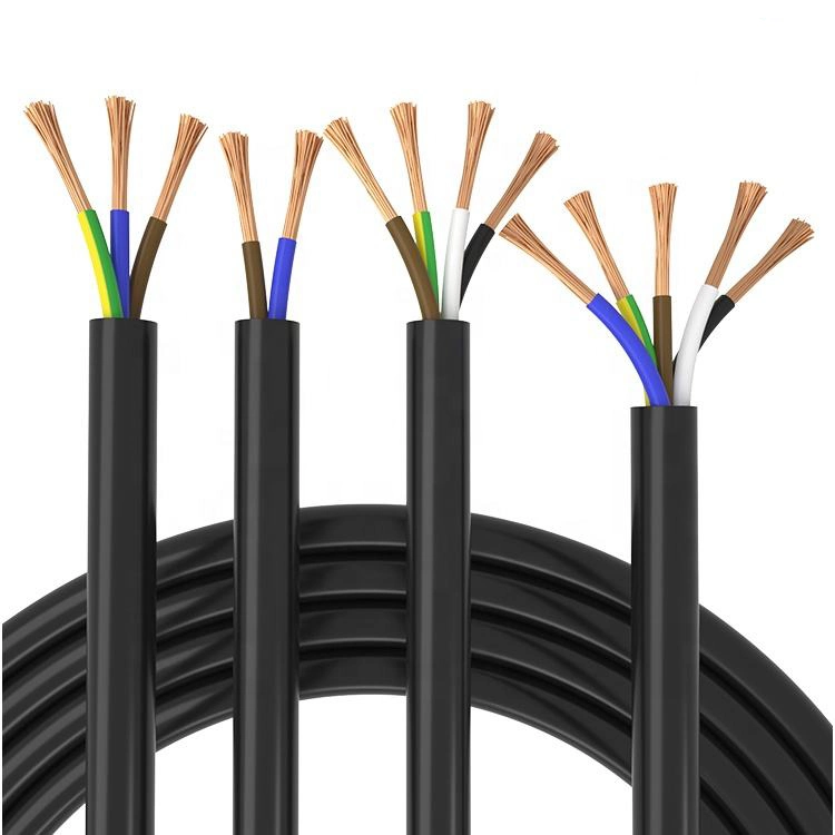 Câble flexible multiconducteur RVV 2 3 4 conducteurs 0.5 0.75 1 1.5 2.5 4 6 mm câble électrique Cordon d'alimentation cordon royal