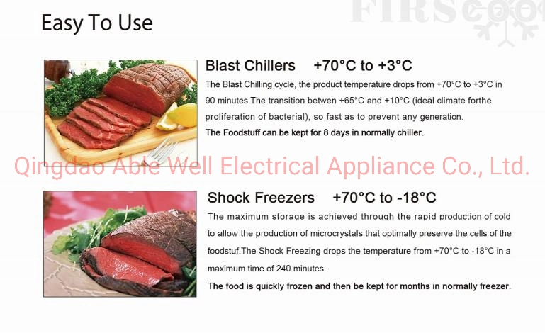 Pright Blast Chiller e freezer para hotéis, Restaurante supermercado