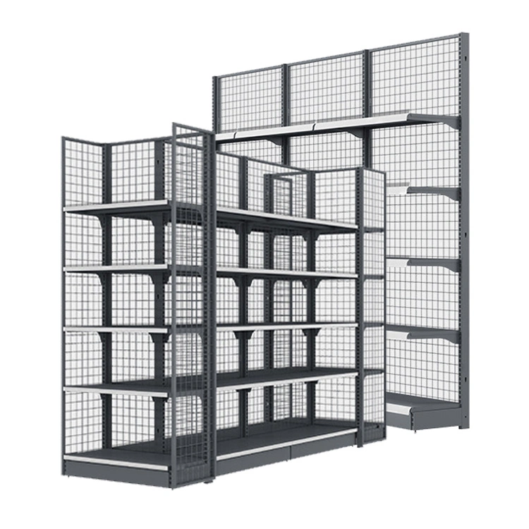 Wire Mesh Back Panel Single Sided Display Fixture