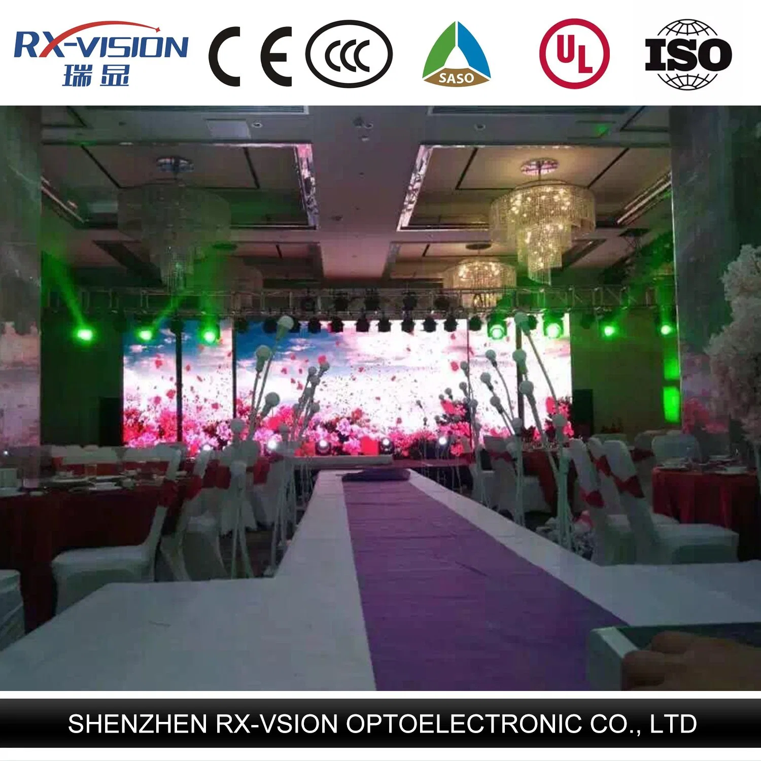 Top Promotion: Free Flightcases P3.91 Indoor 500*500mm 500*1000mm LED Screen Display 1920-3840Hz 250X250mm Module