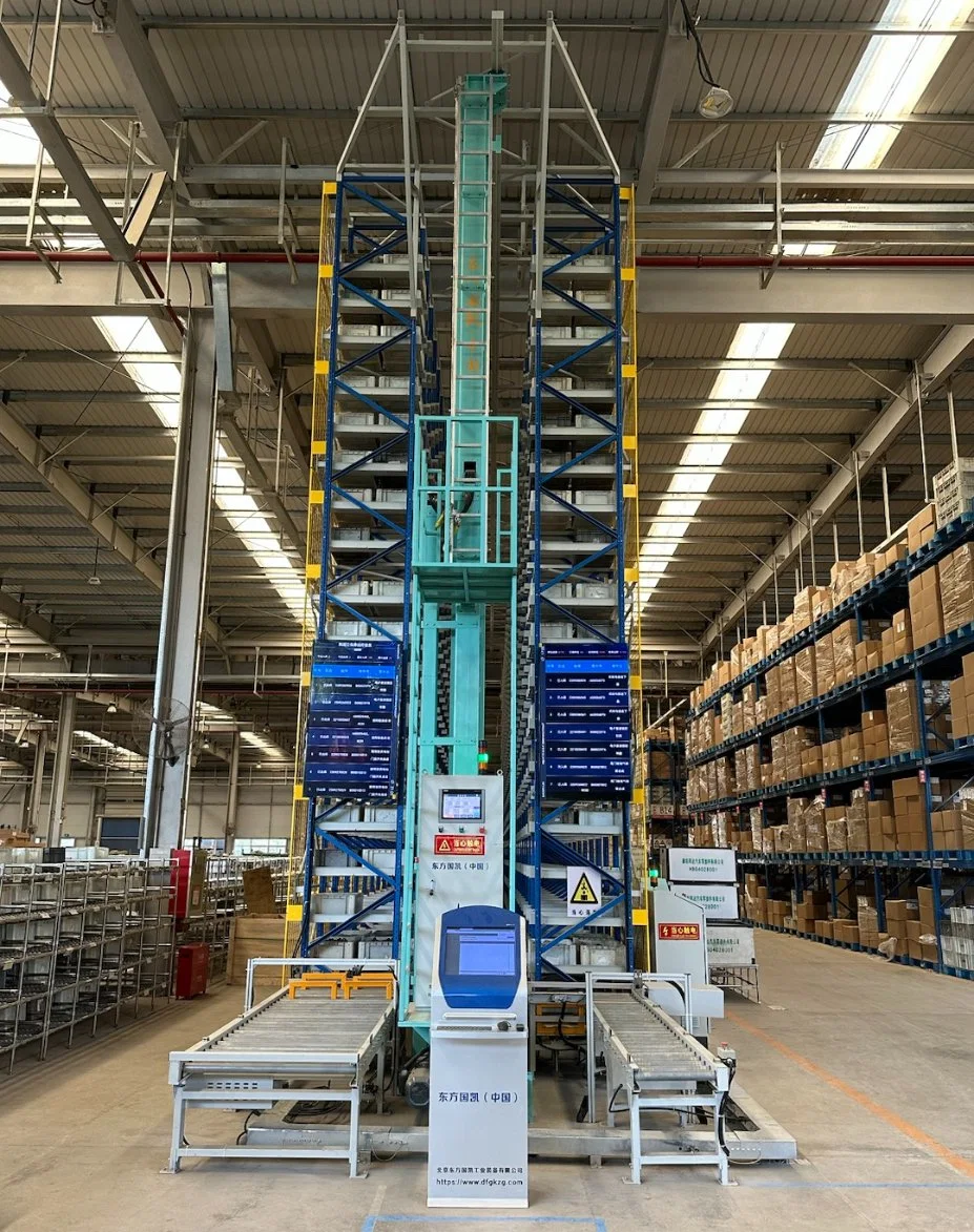 Prateleiras automáticas racks empilhadoras empilhadoras de metal empilhadoras Crane Sistema ASRS de armazenamento automatizado de suportes de armazenamento de pneus múltiplos em aço