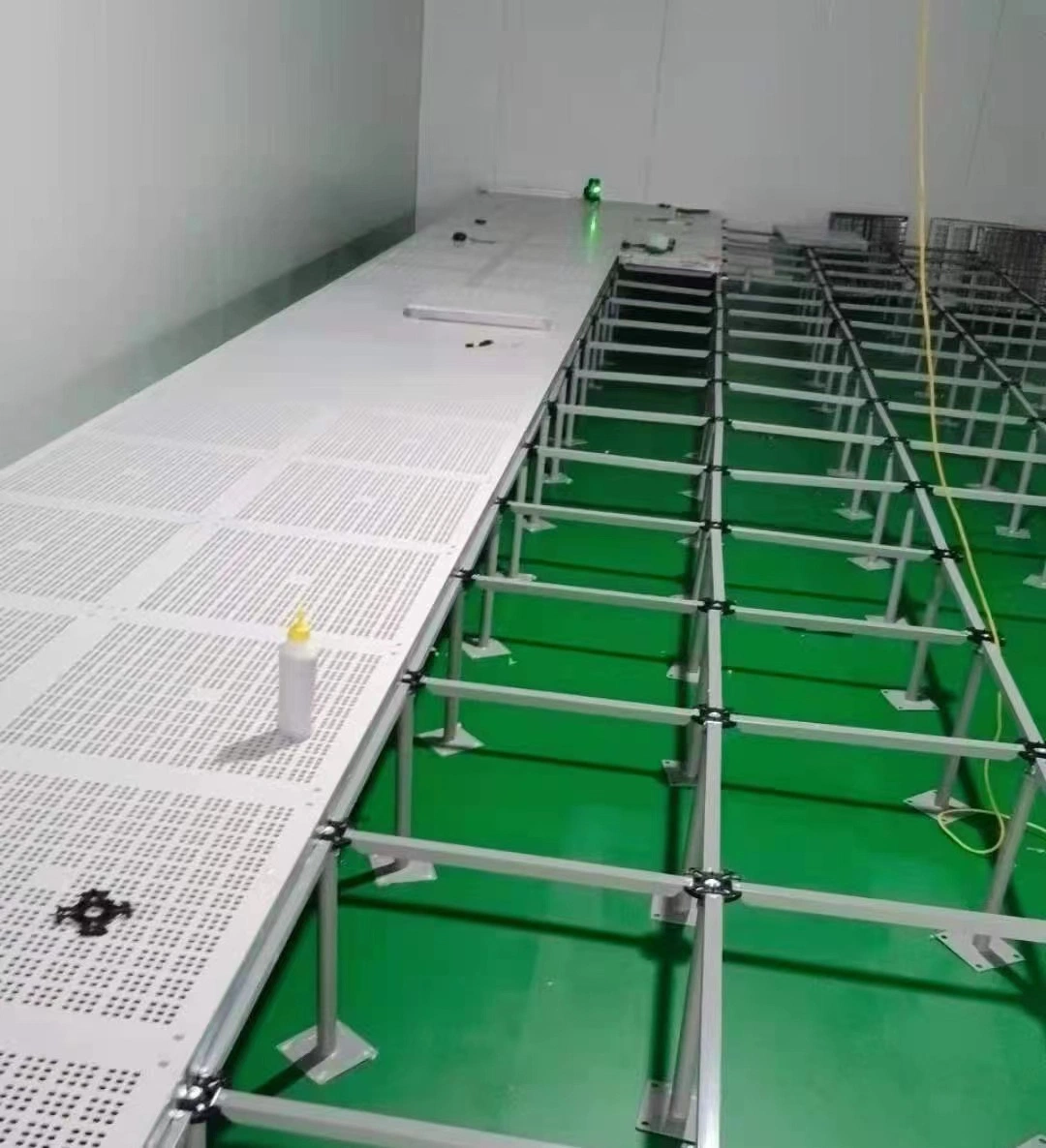 High quality/High cost performance  Clean Room Conductive Aluminium Perfortaed Raised Access Floor