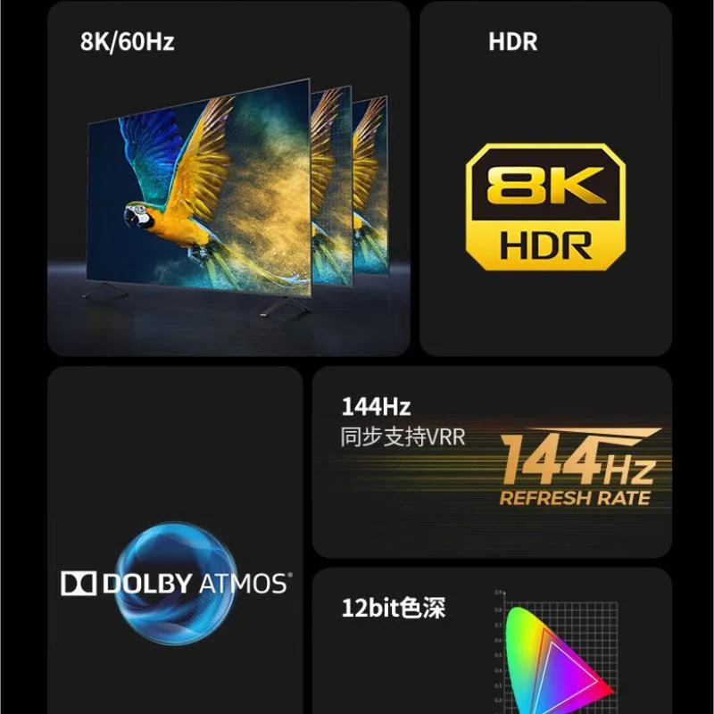 كبل HDMI عالي السرعة 8K كبل HDMI 2.1