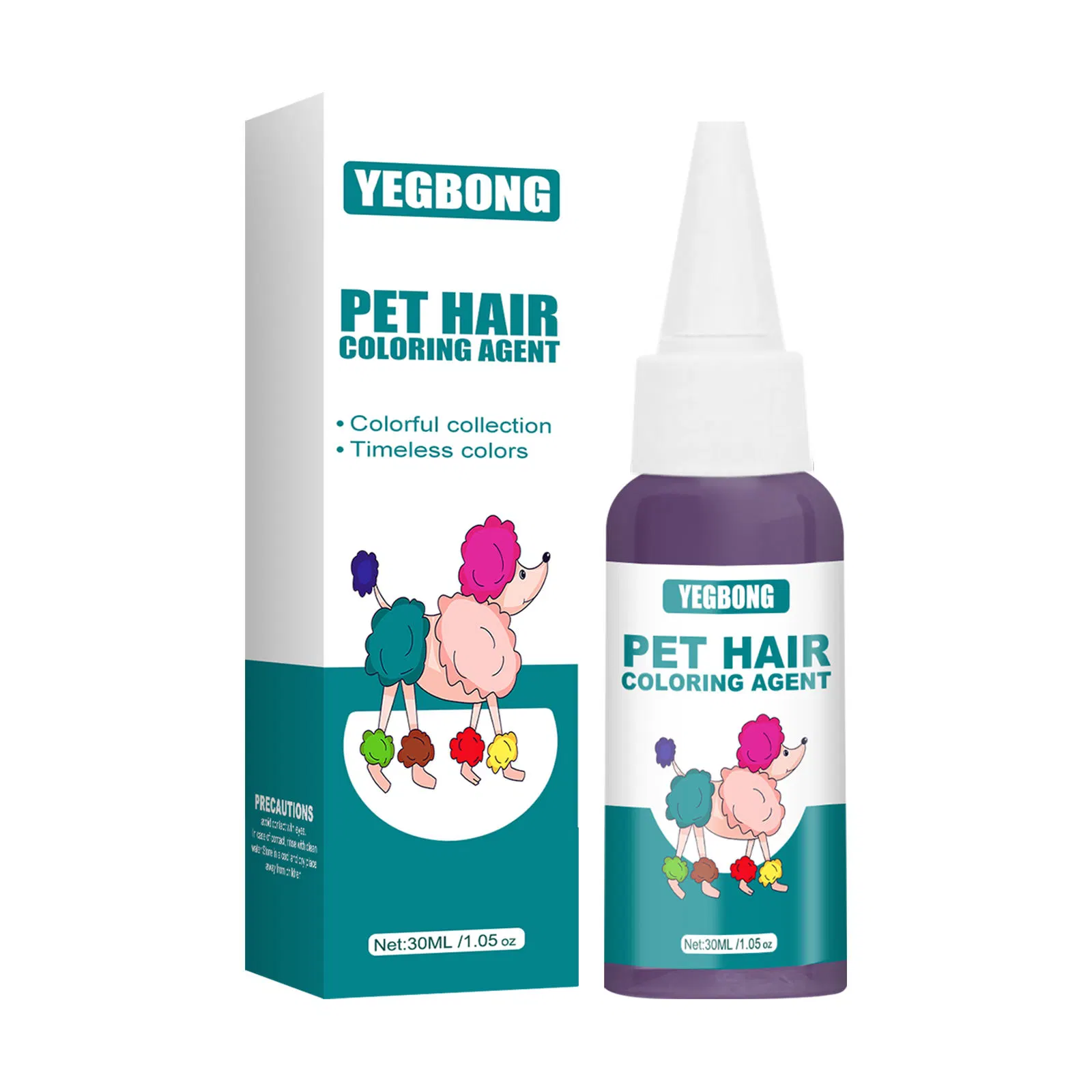 Private Label Profession Pet Dye Cream Color Hair Dyeing Cream Without Hurting Hair for Pets