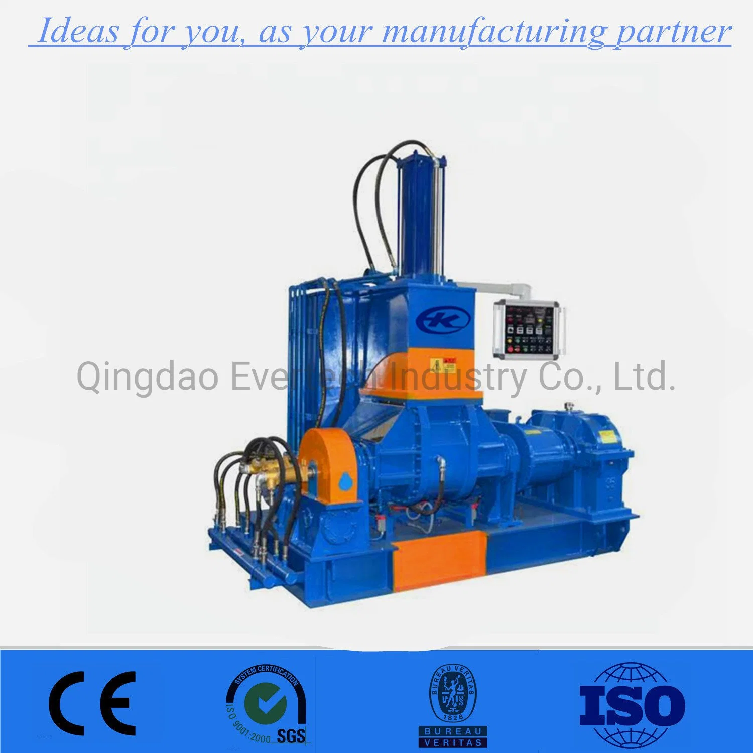 Back Door Feed Rubber Raw Materials Kneader Machine