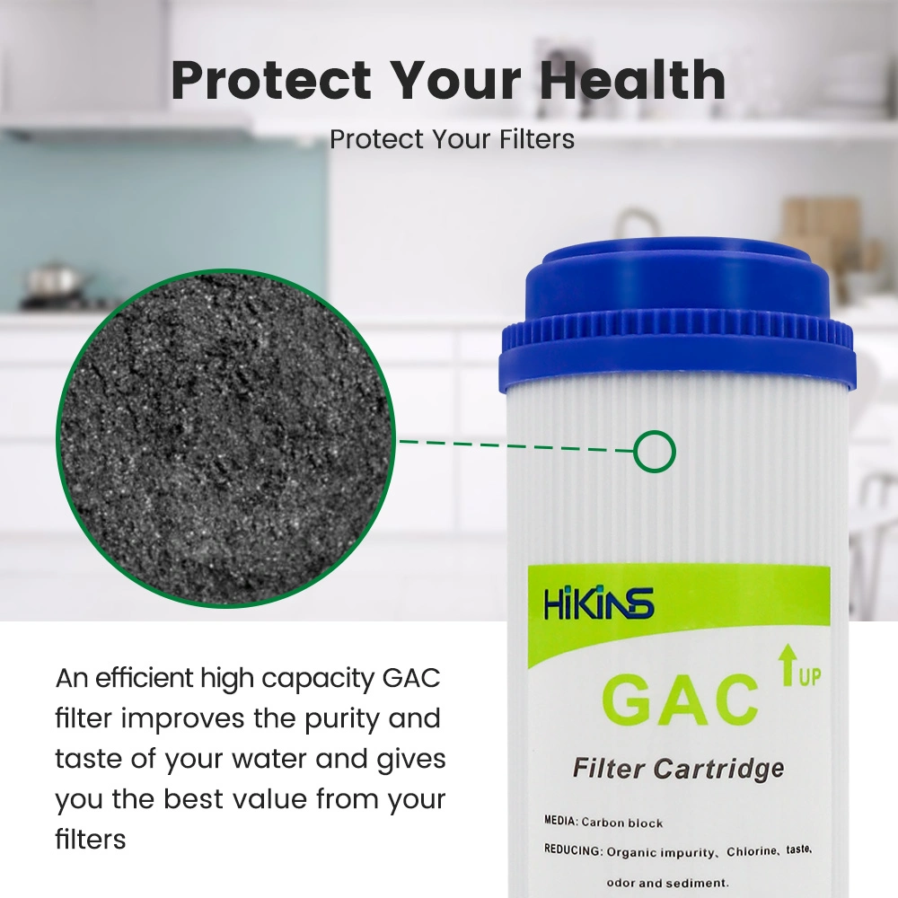 GAC Powder Cartridge Filter with Box for Countertop Water Purification Spare Part Household Activated Carbon