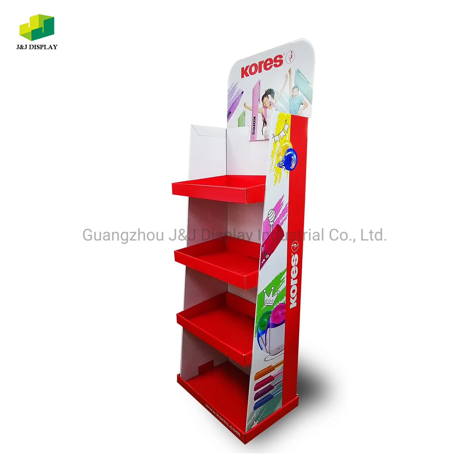 Customized Cardboard Corrugated Promotion Advertising Display for Stationery