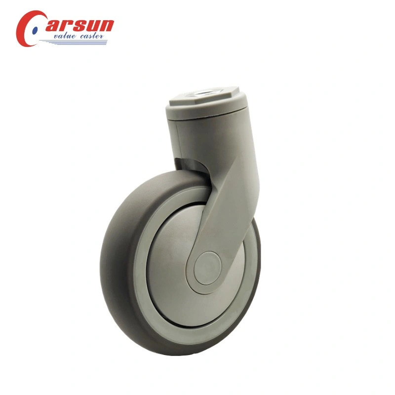 Medical Caster Wheel Silent Without Damaging The Ground All Plastic Without Brakes Swivel Caster Wheel