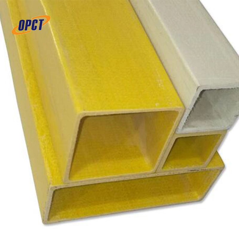 FRP GRP Pultruded Fiber Glass Plastic Square Tube Rectangular Tube