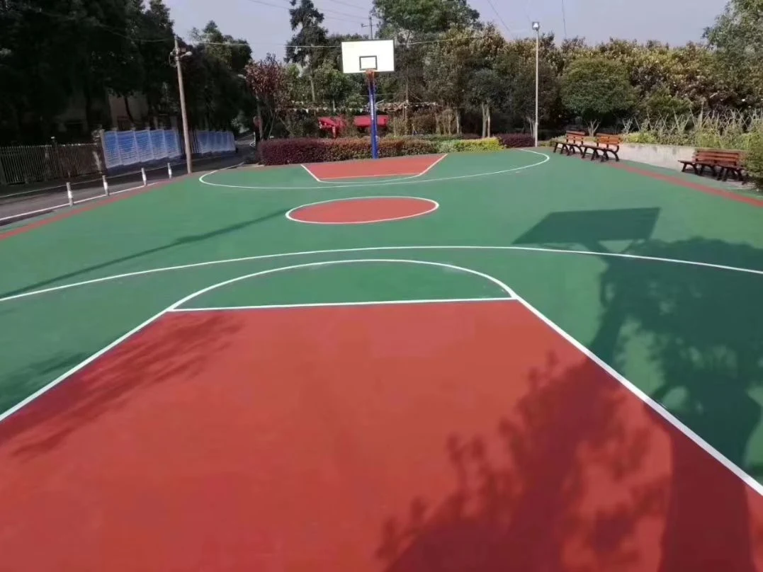 Stadium Silicon PU Acrylic Outdoor Ball Field Rubber Silicone PU Material Stadium Construction Outdoor Plastic Golf Course