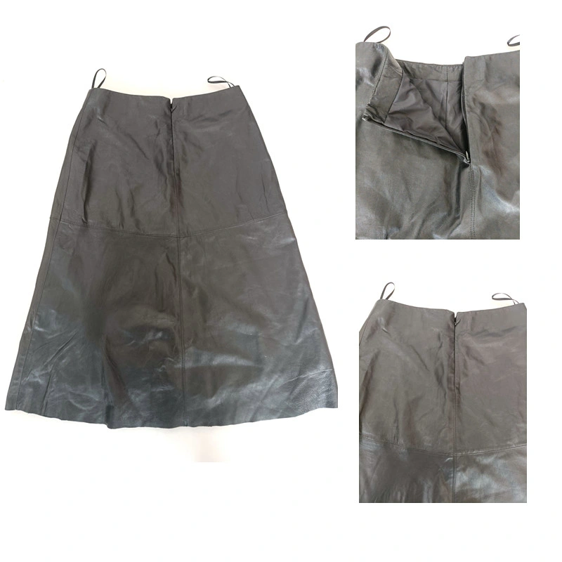 OEM Synthetic Genuine Leather Jackets Wholesale Dress PU Short Skirt