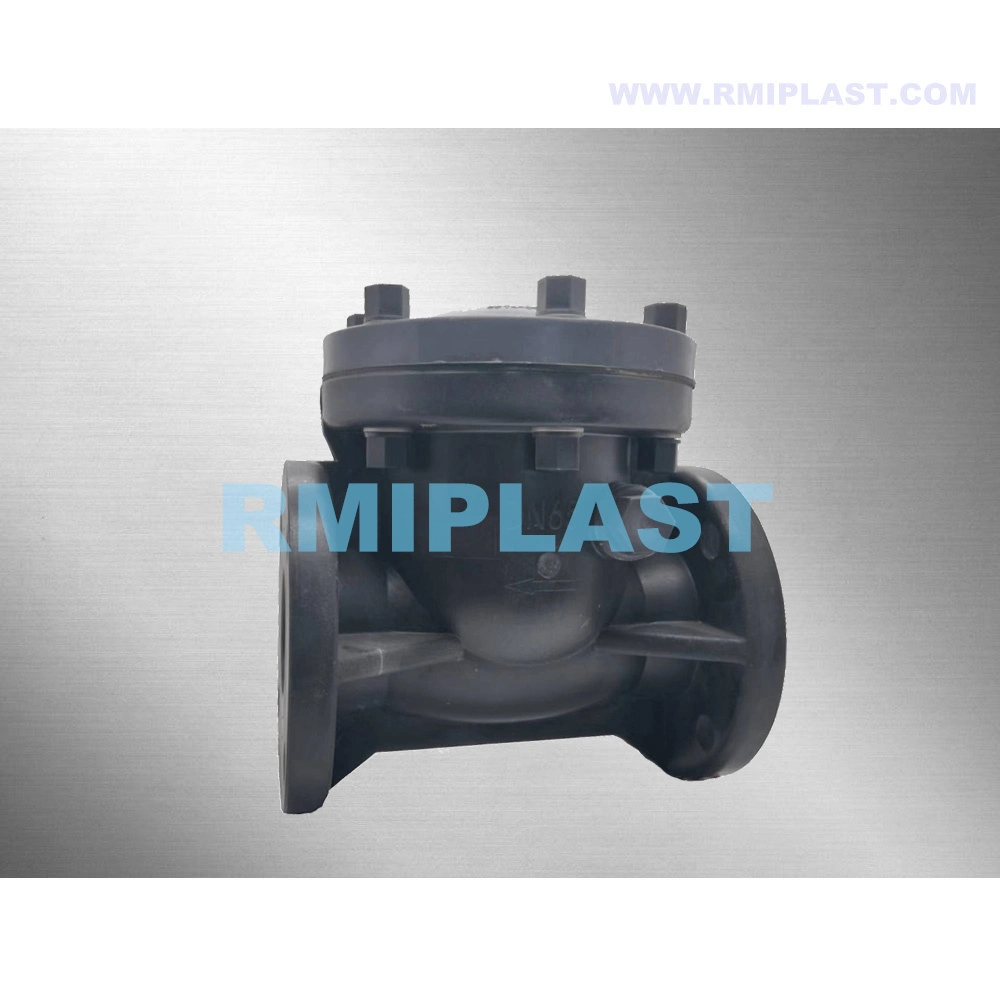 PVC Disc Check Valve Swing Type Non Return Valve Flange FF DIN Pn10 ANSI Cl150 JIS 10K for Horizontal Vertical Install