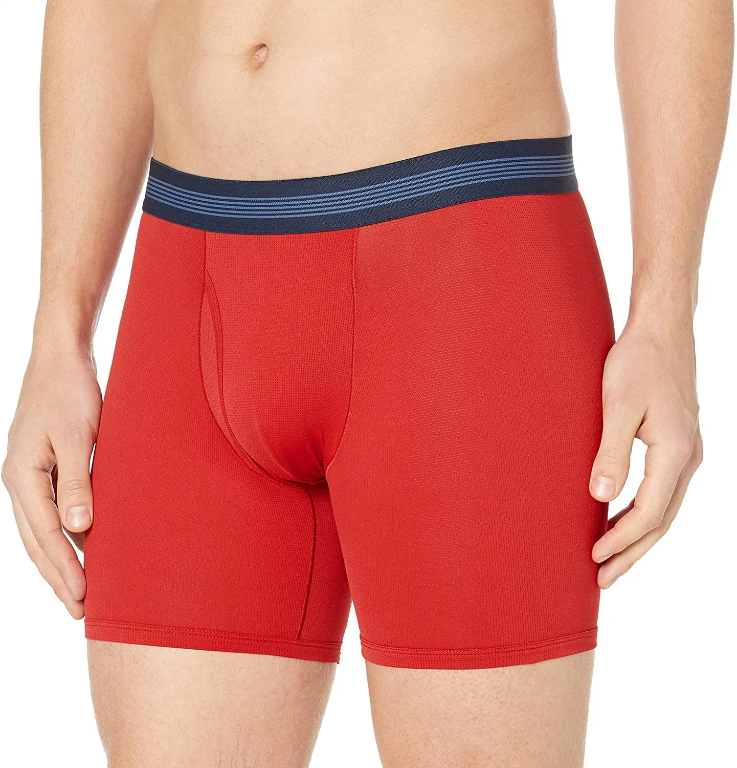 Los hombres rendimiento ligero tejer Boxer Brief Underwear hombres