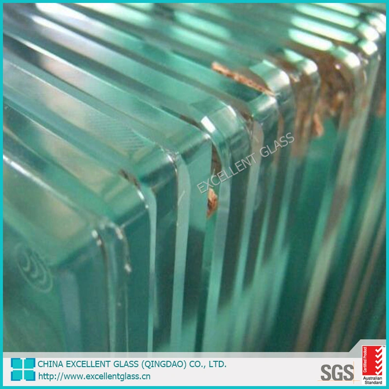 10mm Thick Panel Clear/Ultra Clear/Tinted/Stained/Colored Tempered Glass for Commercial Building