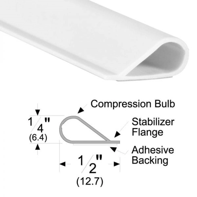 Vedação corta-fogo/fumo, silicone, Autocolantes de Branco 12.7 * 6.4