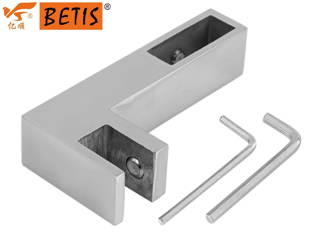 Shower-Glass Bathroom Pipe Fitting 316-Stainless-Steel Fixed-Panel to Support-Bar Connector